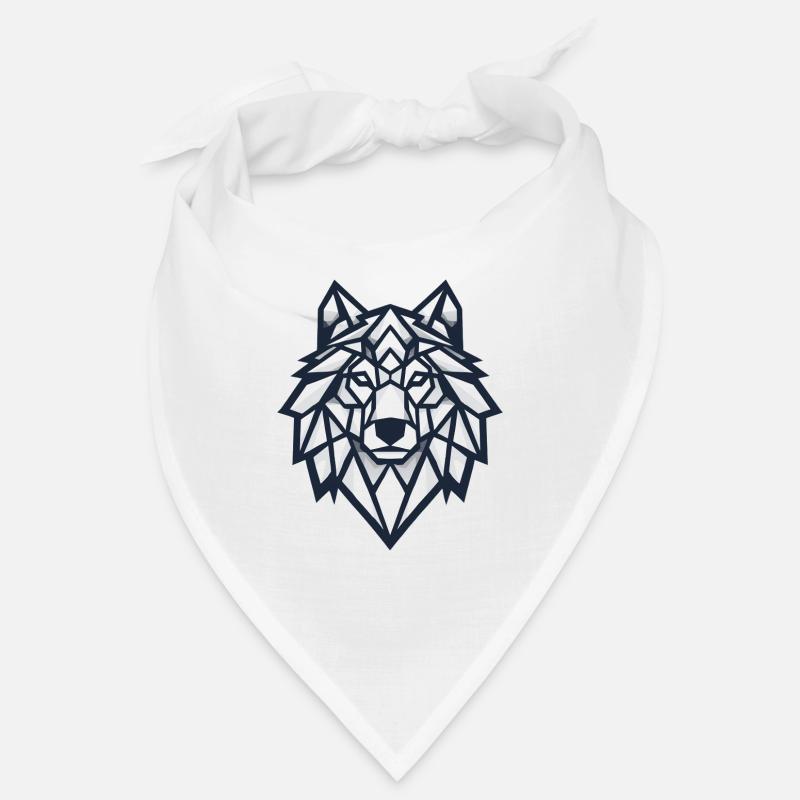 Geometrischer Wolf Bandana