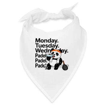 Monday Tuesday Wednesday Padel - Bandana - Weiß - Vorne