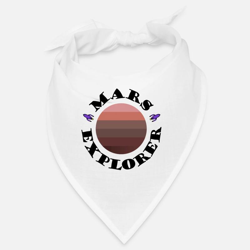 Mars Planetensunset mit Raketen Bandana