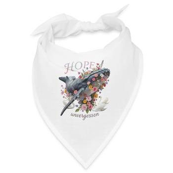 Andenken an den Buckelwal Hope/ Timmy - Bandana - Weiß - Vorne