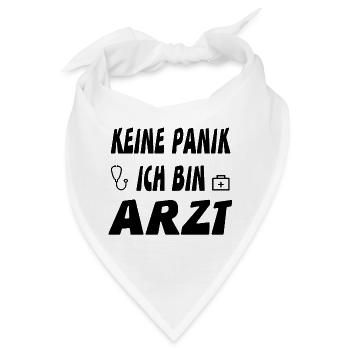 Arzt - Bandana - Weiß - Vorne