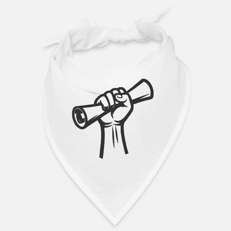 Raised fist on roller Bandana