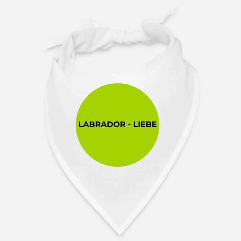 Labrador adore le cercle vert néon Bandana