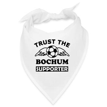 Bochumer Fußballball Muster - Bandana - Weiß - Vorne