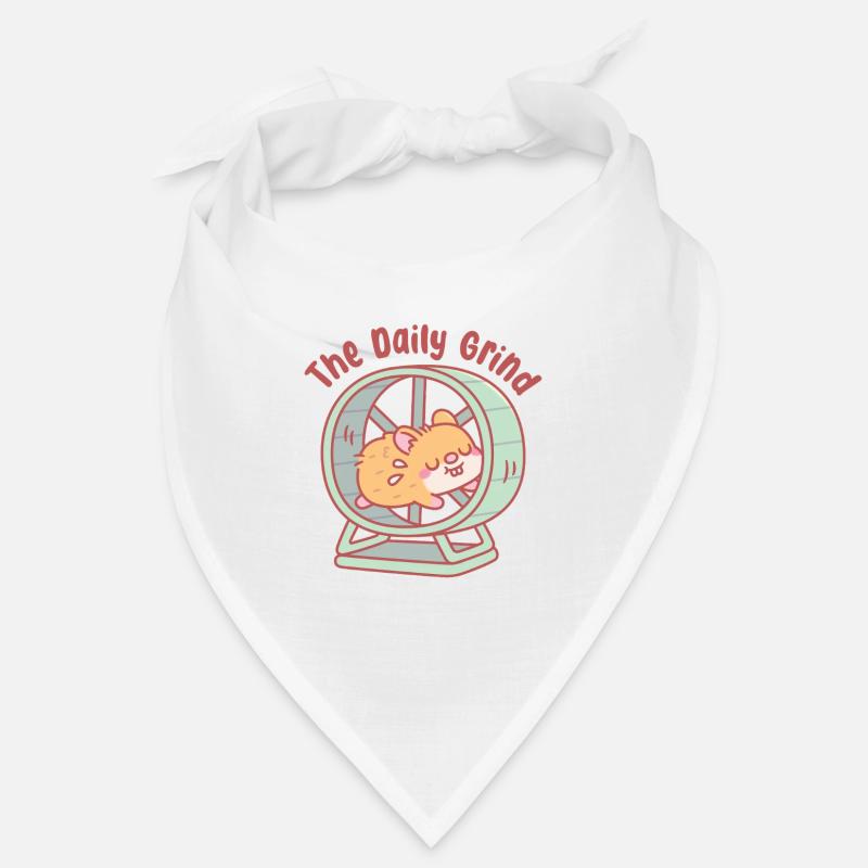 Mignon hamster courant sur la roue : la routine quotidienne Bandana