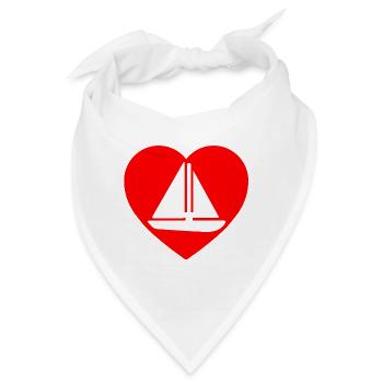 Segeln - Bandana - Weiß - Vorne