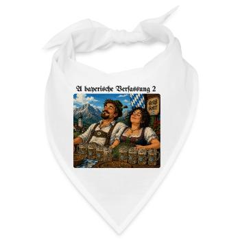 _A_bayerische_Verfassung_II - Bandana - Weiß - Vorne