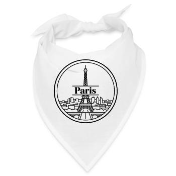 Paris - Bandana - Weiß - Vorne