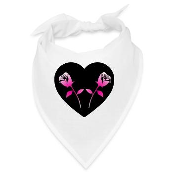 Rosen - Bandana - Weiß - Vorne