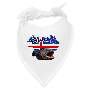 Steinbeißer Angeln Island  - Bandana - Weiß - Vorne