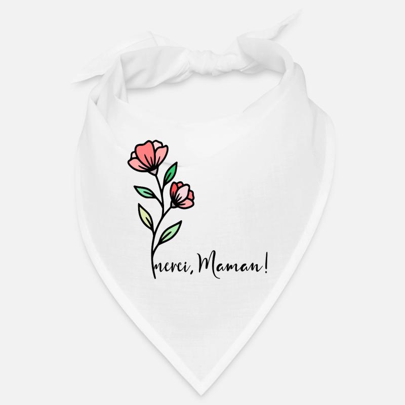 Merci Maman Fleurs Bandana