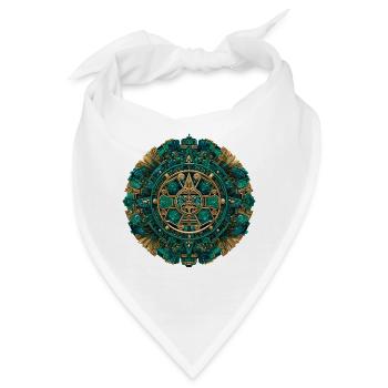Azteken Sonnengott Mystisch - Bandana - Weiß - Vorne