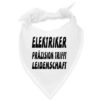 Elektriker - Bandana - Weiß - Vorne