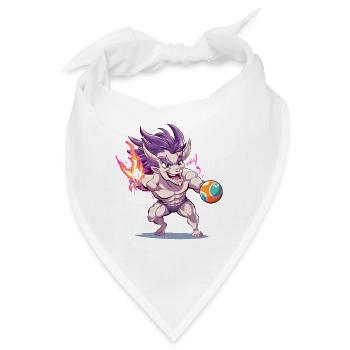 Flammenkobold Arena Held - Bandana - Weiß - Vorne