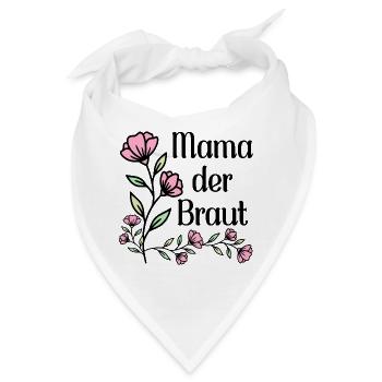 Hochzeitsblumen Mama der Braut - Bandana - Weiß - Vorne