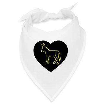 Esel - Bandana - Weiß - Vorne
