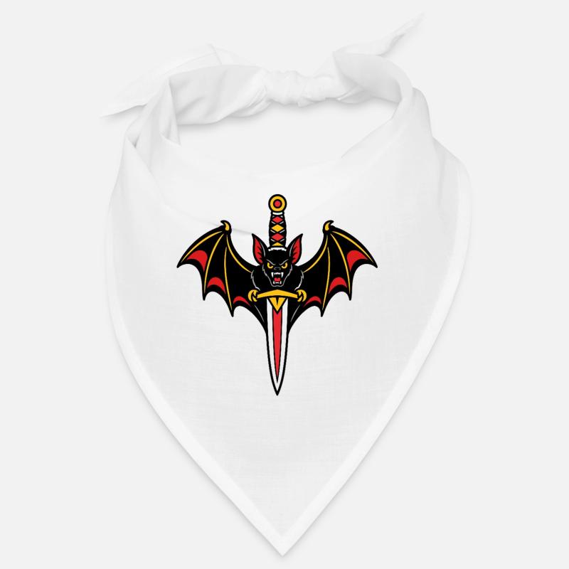 Bat dagger style tattoo dark Bandana