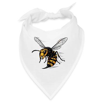 Riesenhornisse Gefahr Stich Riesenhornisse Schwarz - Bandana - Weiß - Vorne