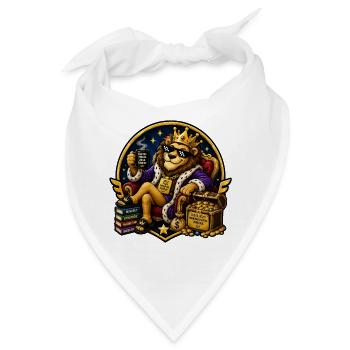 König des Mindsets - Bandana - Weiß - Vorne
