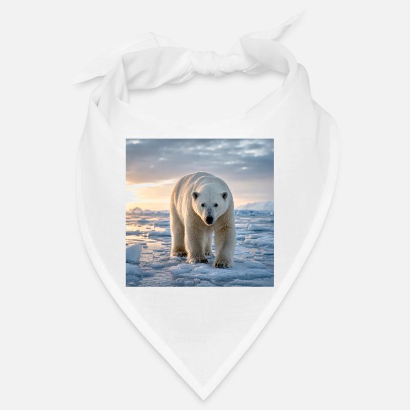 Arktischer Eisbär auf Eis Bandana
