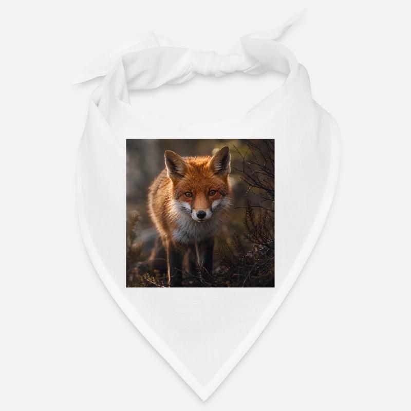 Renard dans une clairière forestière Bandana
