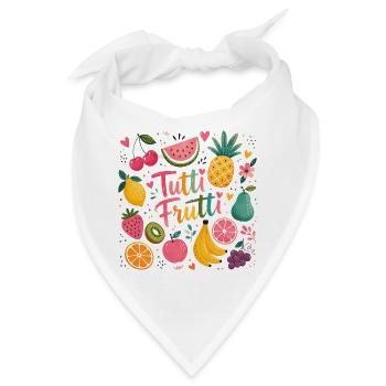 Tutti Frutti Farbexplosion - Bandana - Weiß - Vorne