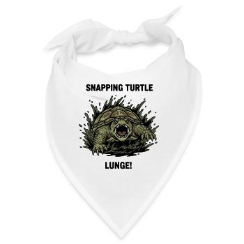 Tortue Schlangen-Gefahren-Ausfall-Schnappschildkröte - Bandana - Weiß - Vorne