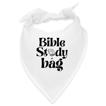 Bible Study bag Bibelstunde Tasche Gott Glaube  - Bandana - Weiß - Vorne