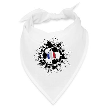 Ballexplosion Frankreich Fußballteam - Bandana - Weiß - Vorne
