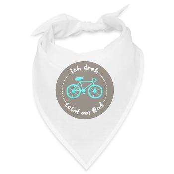 Fahrrad Kreis Rad drehen radeln Rennrad cool Quote - Bandana - Weiß - Vorne