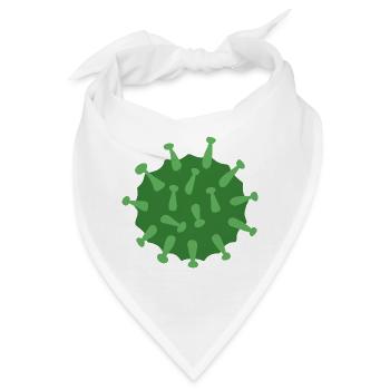 Virus Green - Bandana - Weiß - Vorne