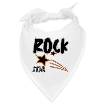 Rock Star - Bandana - Weiß - Vorne