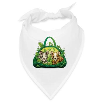 Kuschelbande im Dschungelkorb - Bandana - Weiß - Vorne