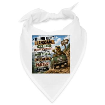 Energiesparmodus Panzer Ausflug - Bandana - Weiß - Vorne
