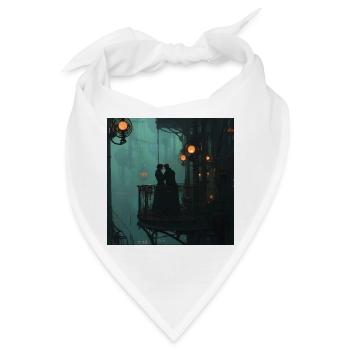Dampfschloss der Zweisamkeit - Bandana - Weiß - Vorne