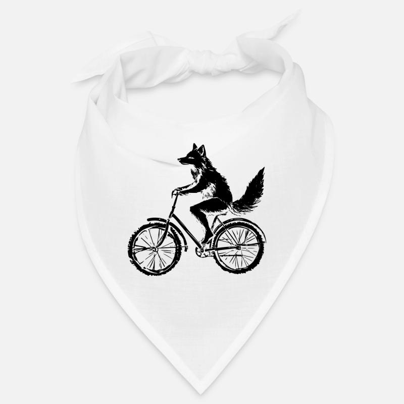 Funny Bicycle Fox Bandana
