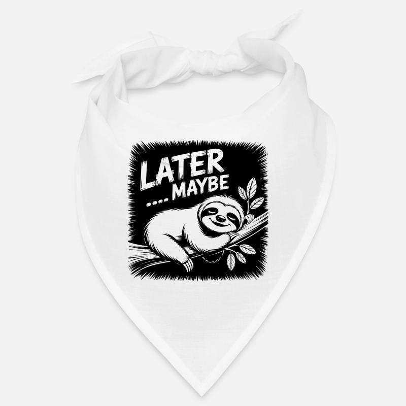 Funny sloth - maybe later Bandana
