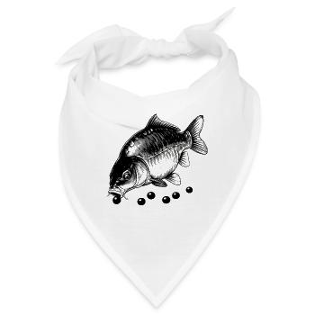 Karpfen zum Mittagessen - Bandana - Weiß - Vorne