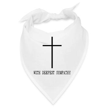 Herzliches Beileid - Bandana - Weiß - Vorne