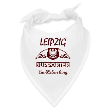 Leipzig Supporter Ein Leben Lang - Bandana - Weiß - Vorne