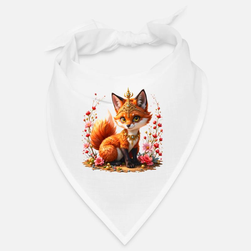 Fox Floral Schmuck Bandana