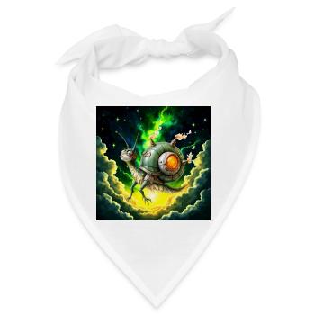 Sternenschnecke aus Dampf und Licht - Bandana - Weiß - Vorne