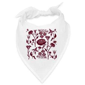 Pfingstrosen für immer L Botanische Pfingstrosen L Weinrot - Bandana - Weiß - Vorne