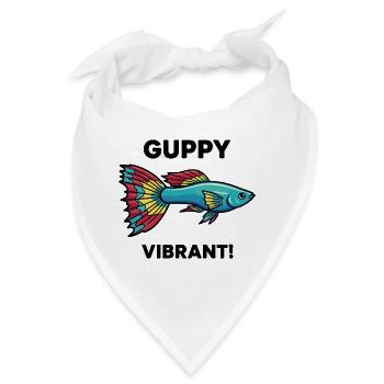 Fish Guppy Vibrant Swim Exotic Aquarium - Bandana - Weiß - Vorne