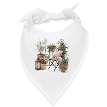 Gemütliche Balkonoase - Bandana - Weiß - Vorne