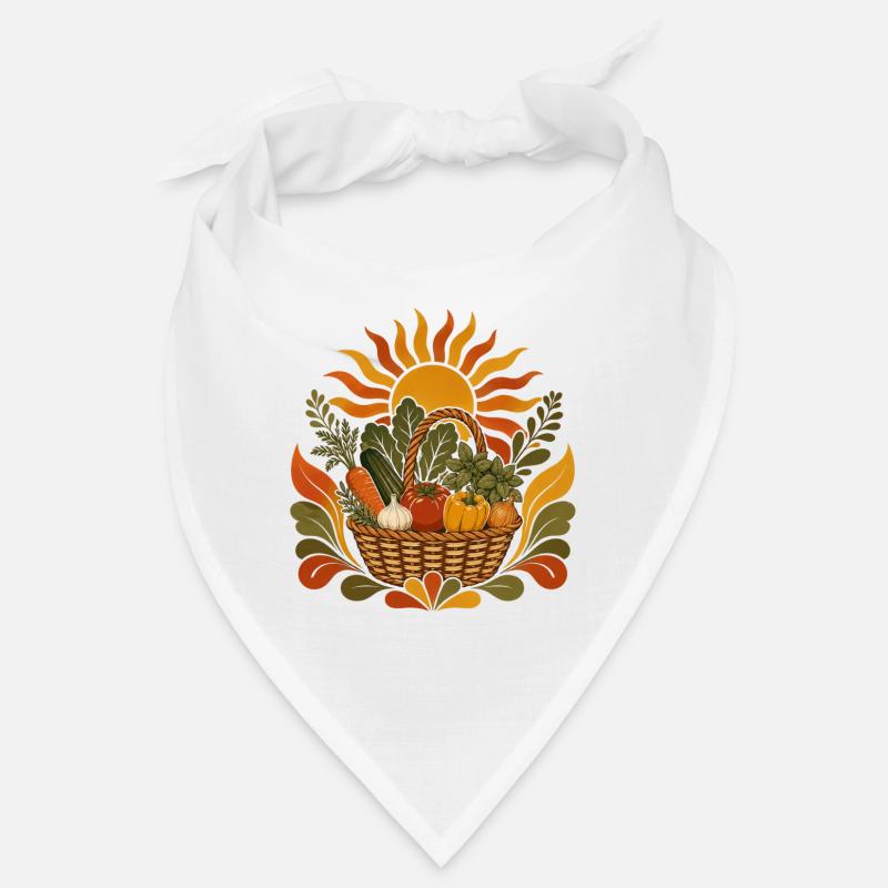 Sommerernte Korb - Bandana - Weiß