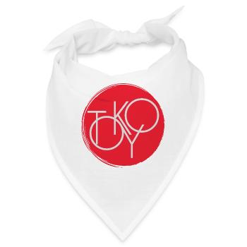 Tokyo Japan  - Bandana - Weiß - Vorne