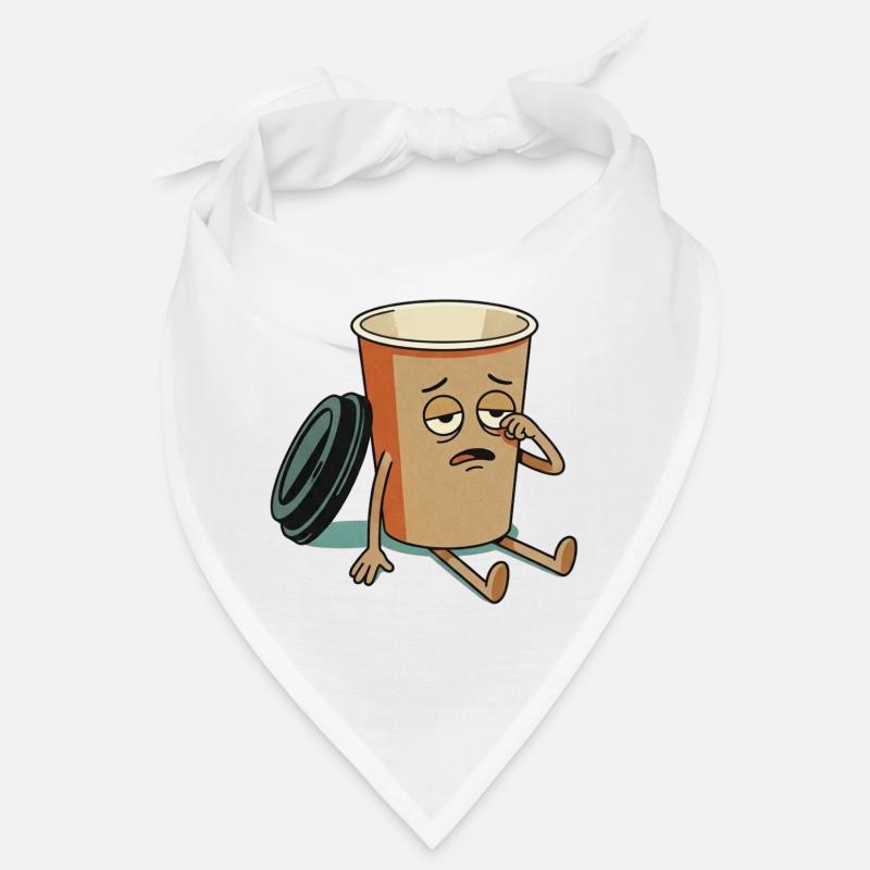 Exhausted Coffee Cup Figure Bandana