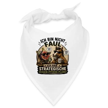 Strategische Feigen-Pferdepläne - Bandana - Weiß - Vorne