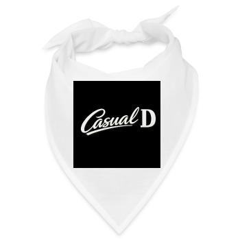 Casual D Vintage Schrift - Bandana - Weiß - Vorne